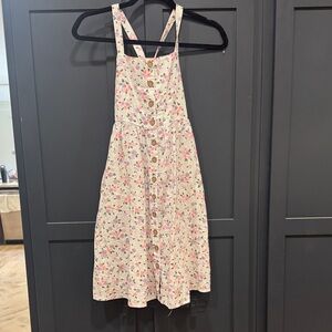 Cat & Jack Pink Floral Button-Front Dress